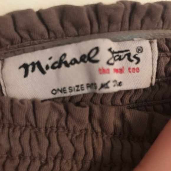 Michael Stars Smocked Strapless Maxi Slit Dress - Picture 3 of 3